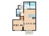 セジュール古橋Ⅱ 1LDKの間取り