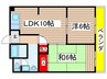 サンシャイン香久山 2LDKの間取り