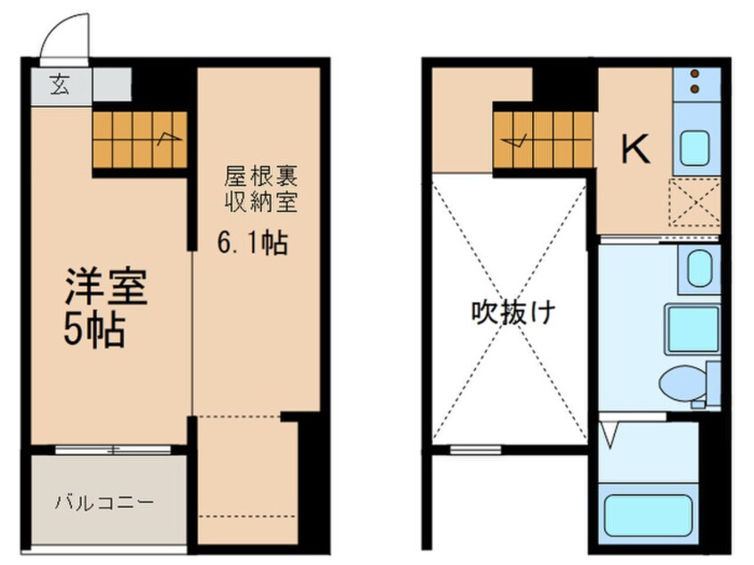 間取図 Ｃｉｅｌ　Ｂｌｅｕ九重