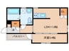 PRIMAVERA WEST 1LDKの間取り