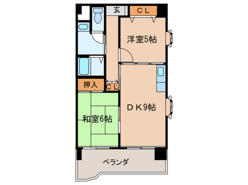 間取図 グレイス山の手