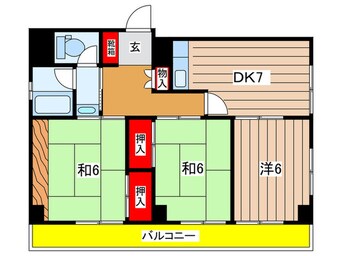 間取図 コーポさかい