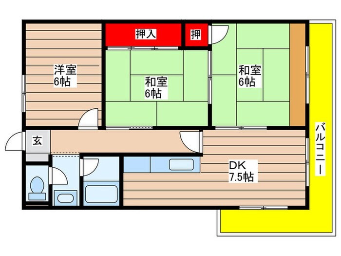 間取り図 コーポさかい