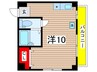 ビュ－ハイツ１ 1Rの間取り