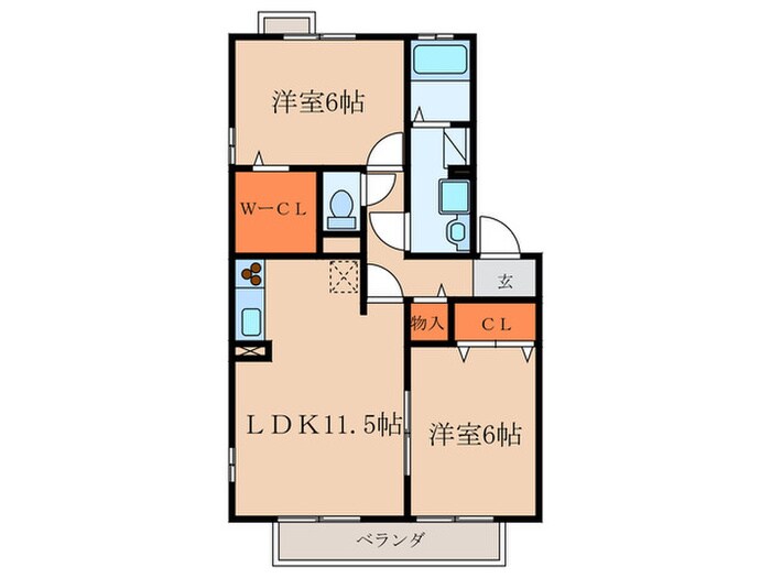 間取り図 ｔｙｐｅＮ　Ａ棟