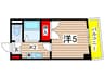 プレアール名古屋安田通 1Kの間取り