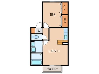 間取図 グランモア一ツ木Ｃ棟
