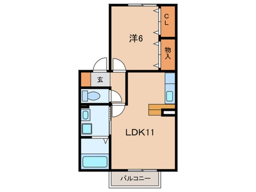 間取図 グランモア一ツ木Ｃ棟