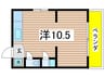 コ－ポ名豊 1Rの間取り