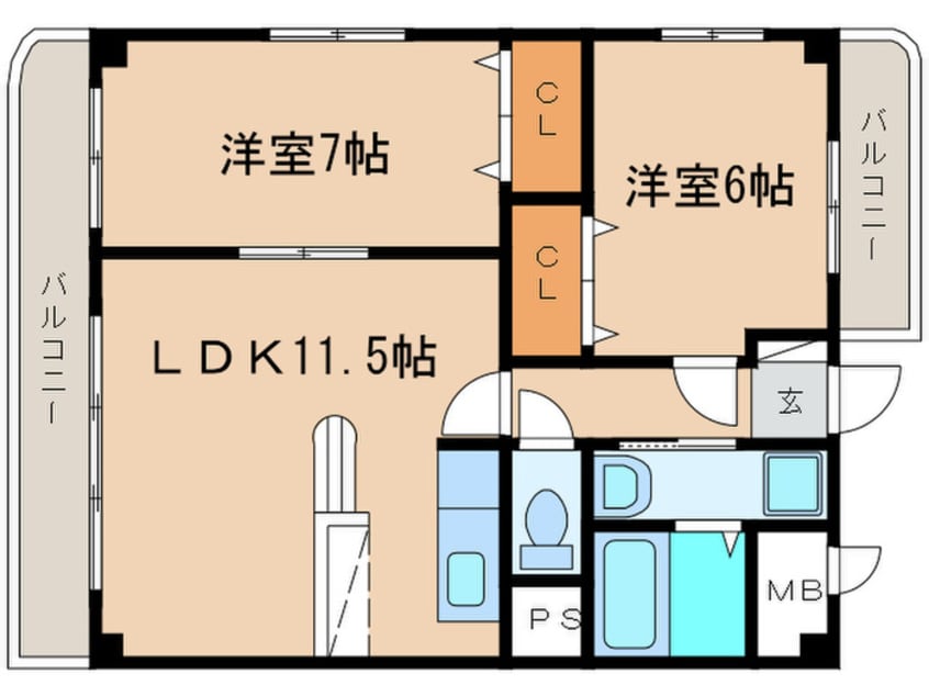 間取図 サンライズマンション１８