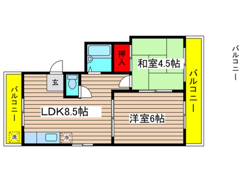 間取図 ストーク内田橋