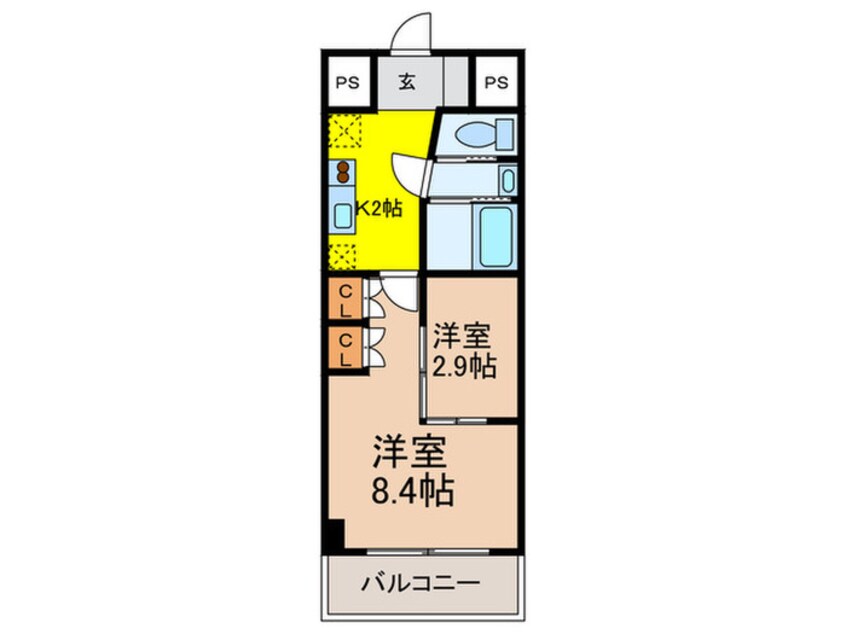 間取図 Ｓｕｎ　Ｈｅａｒｔ池下