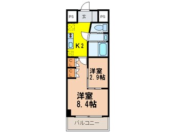 間取図 Ｓｕｎ　Ｈｅａｒｔ池下