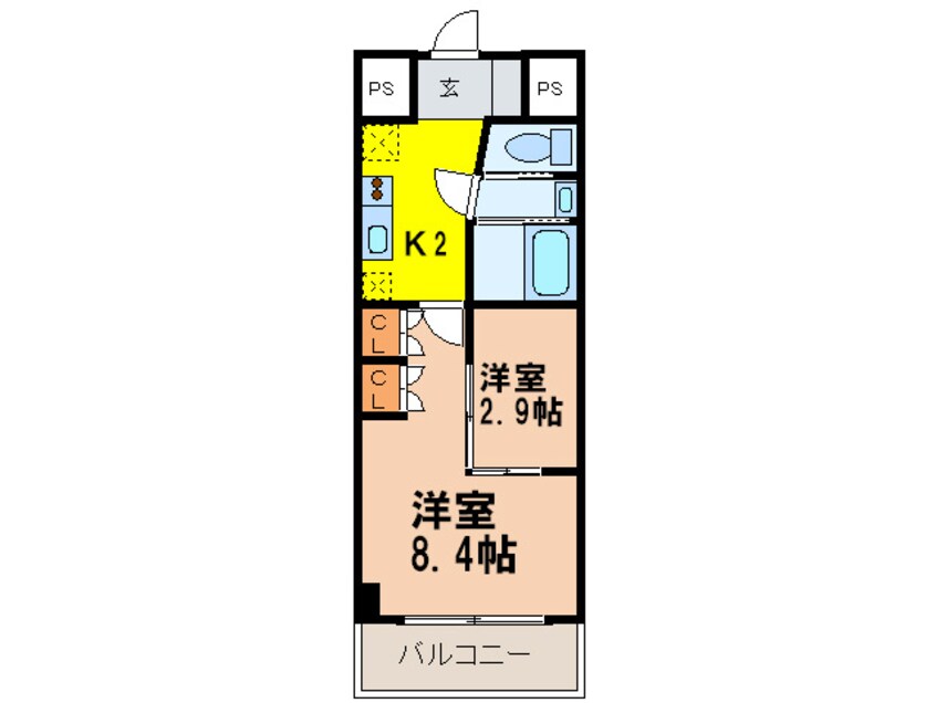 間取図 Ｓｕｎ　Ｈｅａｒｔ池下