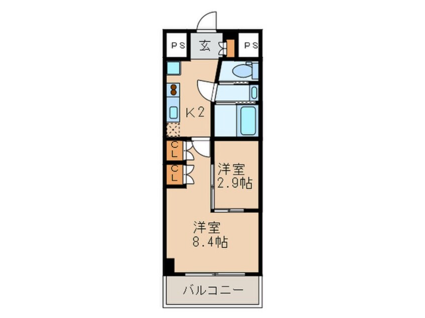 間取図 Ｓｕｎ　Ｈｅａｒｔ池下