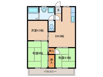 間取図 シャト－橘Ⅱ