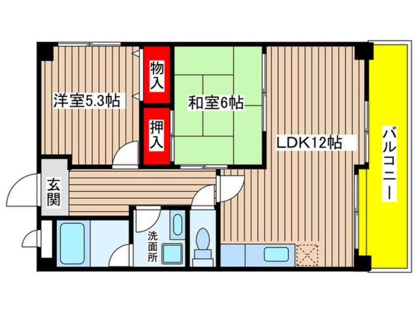 間取図 ベルグリ－ン