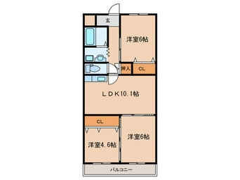 間取図 ダイヤモンド岩倉