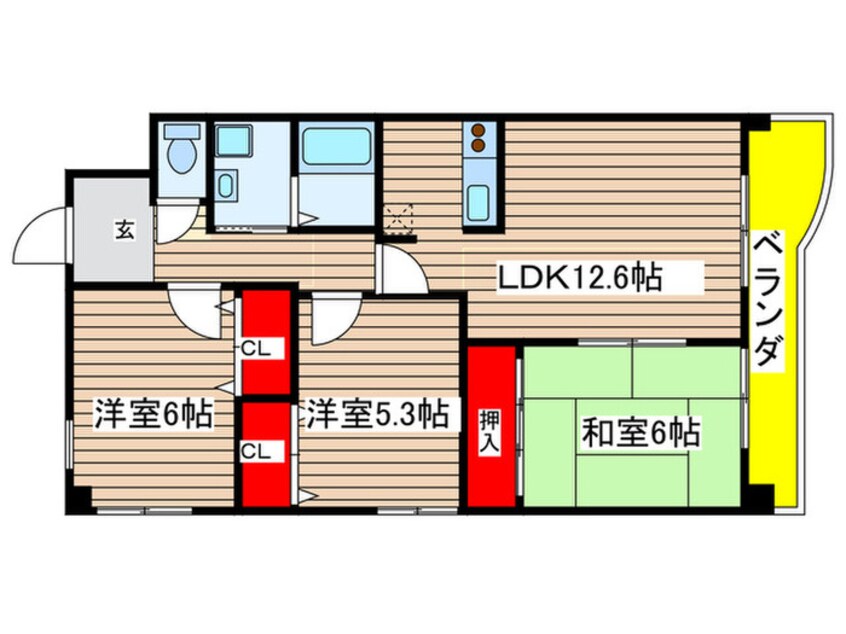 間取図 セントラルステ－ジ