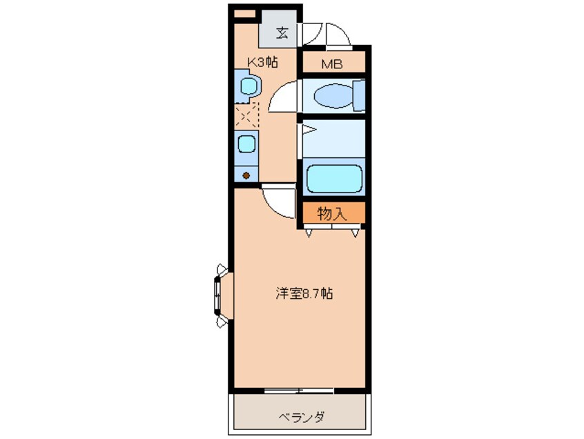 間取図 カタ－ラ