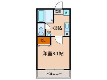 間取図 エバ－ハイツ