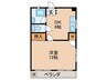 東名ハイツ 1Rの間取り