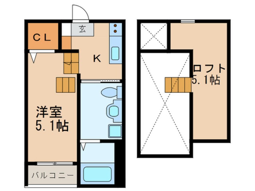 間取図 リヴェール本陣