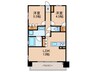 Alivis金山East 2LDKの間取り
