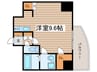 ミハス瑞穂通 1Rの間取り