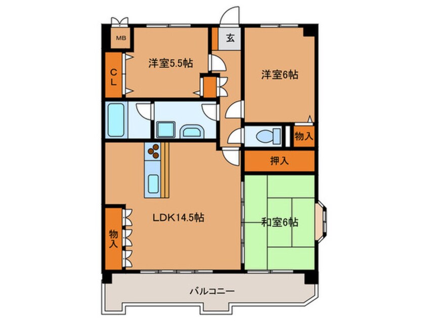 間取図 メゾン・ド・アムール