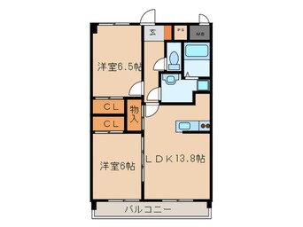 間取図 アビタシオン春日