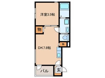 間取図 ハーモニーテラス稲生町Ⅲ