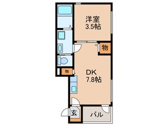 間取図 ハーモニーテラス稲生町Ⅲ