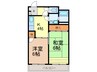 フラット内山 2DKの間取り