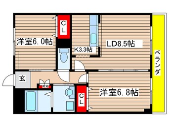 間取図 ドゥ－フレ－ル加藤