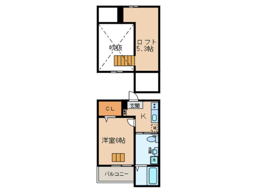 間取図 HACK HOUSE 長良町