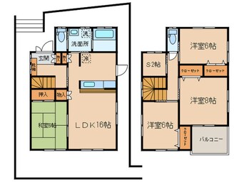 間取図 尾崎町上田66貸家