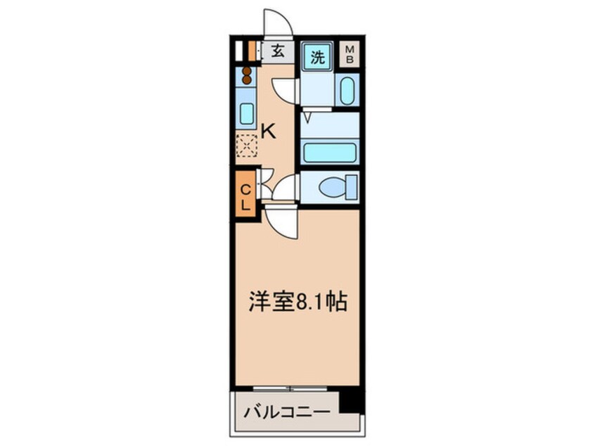 間取図 クレサス代官・ｍ