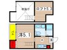 Ksハイツ 1Kの間取り