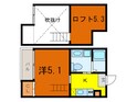 Ksハイツの間取図