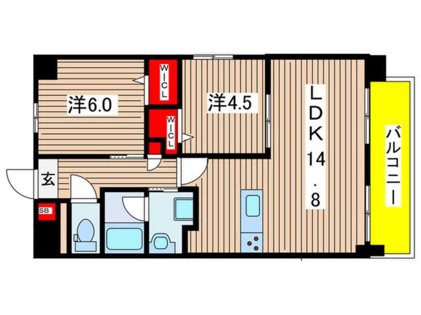 間取図 レントリリー御器所