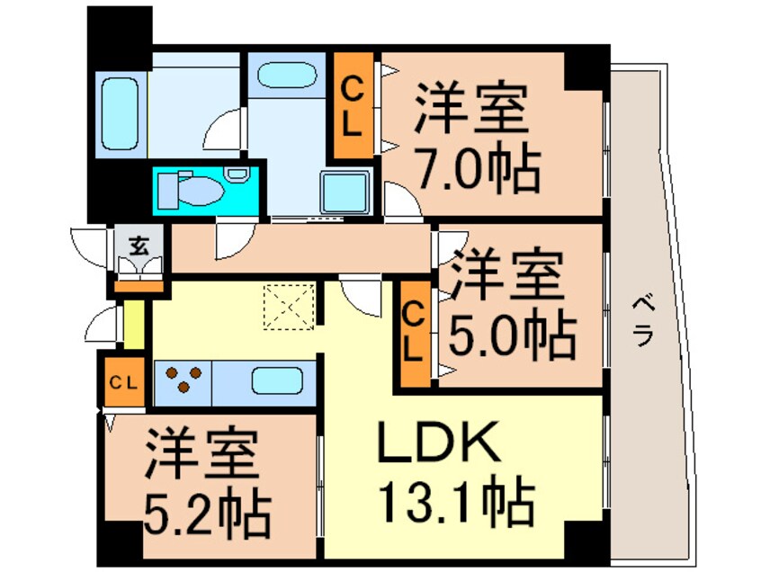 間取図 KDX泉レジデンス