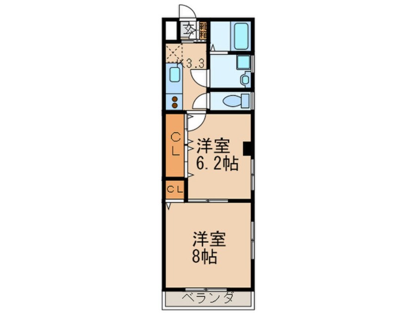 間取図 リザ－ブ本山
