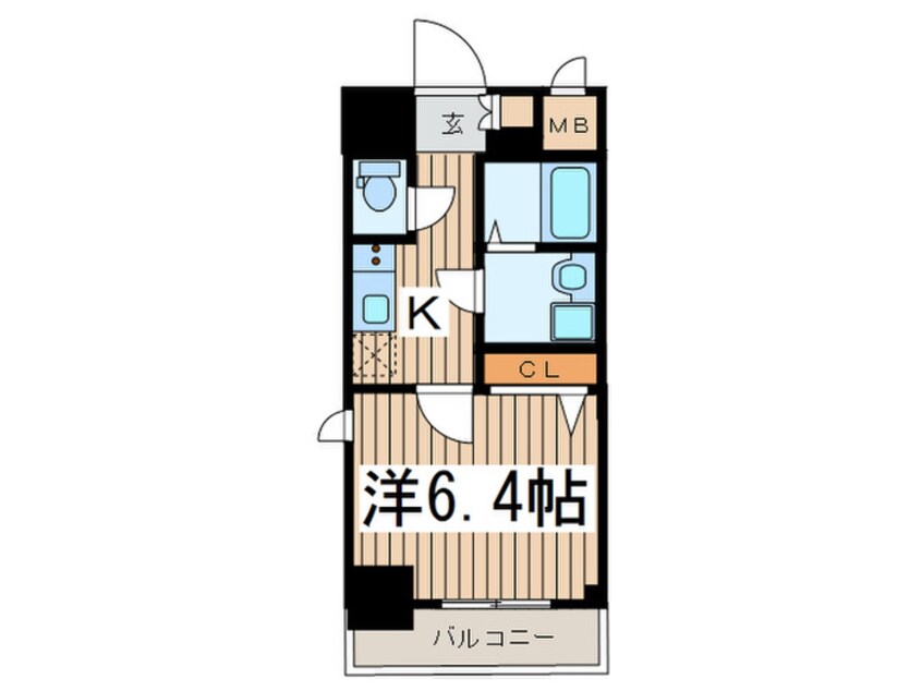 間取図 ｴｽﾘｰﾄﾞ名古屋STATIONWEST(201)