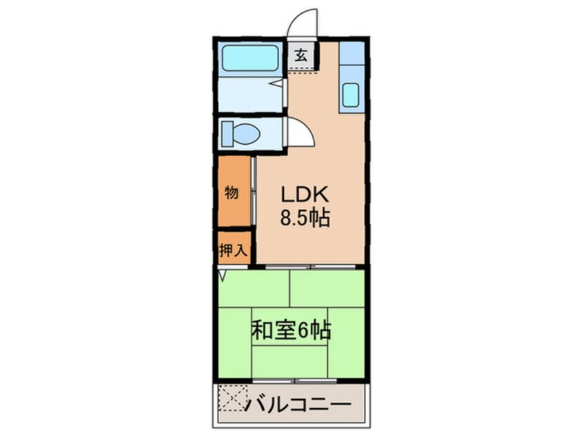 間取図 第二左京山荘