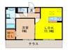 メゾン　カシオペア 1LDKの間取り
