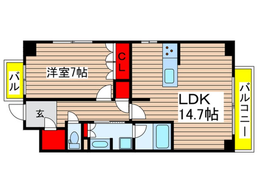 間取図 グランマスト白壁二丁目