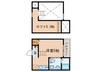 僚蘭舎 1Rの間取り