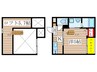 アンリュエ 1Kの間取り
