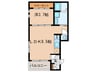 jolie maison2 1LDKの間取り